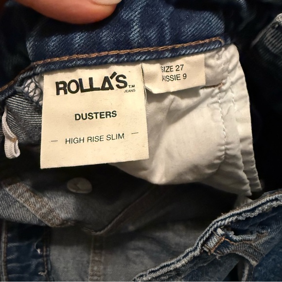 ROLLA'S Blue Jean Shorts Classic Cut-Off Style - Picture 5 of 6